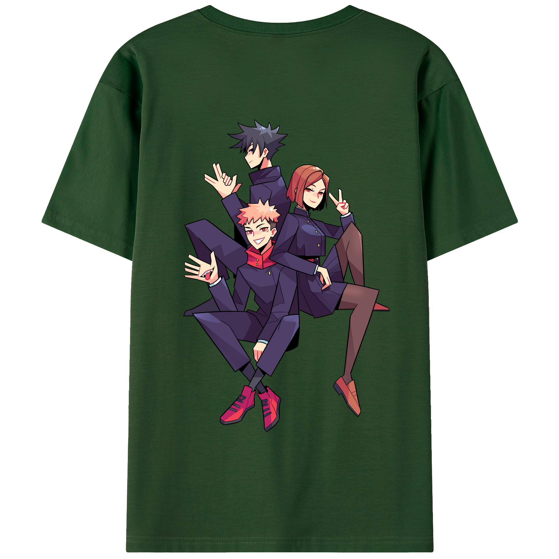 （画像用） 呪術廻戦 Jujutsu Kaisen 綿100％半袖Tシャツ（背面プリント）